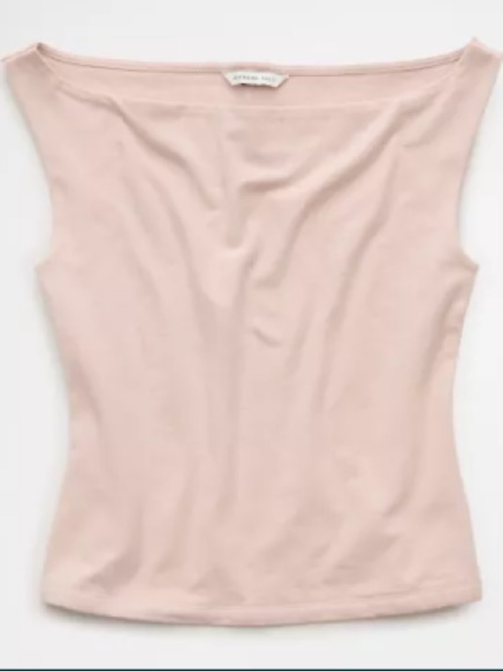American Eagle Outfitters Boatneck Tank in Pale Pink